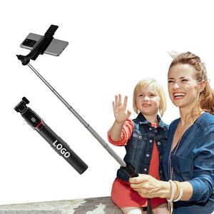 Trépied perche à selfie mobile 2025 avec logo personnalisé, télécommande sans fil et lumière d'appoint LED - Product Image 2