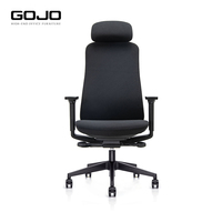 Silla de Oficina Ejecutiva Ergonómica de Malla con Respaldo Alto y Soporte Lumbar, Reposabrazos y Reposacabezas Ajustables