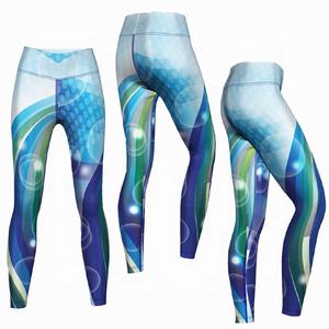 <b>Women's</b> High Waist Fitness Leggings Printed Gym Sport Yoga Pants Ladies Running <b>Trousers</b> Polyester Spandex Quick Dry - Product Image 3