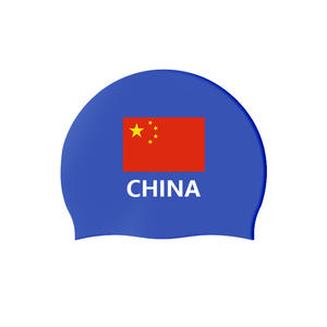 หมวกว่ายน้ำทรงโดมยาวทำจากซิลิโคนพิมพ์ลายตะเข็บเร็วผมยาว AI-MICH ออกแบบได้ตามต้องการ - Product Image 2