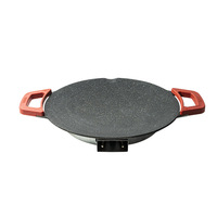 Parrilla de barbacoa eléctrica para interiores de aluminio fundido a presión de estilo coreano de 36cm/40cm, sartén antiadherente, cocina, hogar, Hotel, 110V, enchufe de EE. UU.