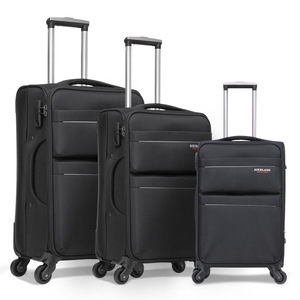 Factory Wholesale Water-Resistant Oxford Travel Luggage Spacious <b>Storage</b> Durable Material Fabric Soft <b>Suitcase</b> 3 Piece Set - Product Image 2