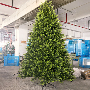 Nuevas Decoraciones Navideñas de Alta Gama para el Hogar, Árbol de Navidad de <span class=keywords><strong>Abeto</strong></span> <span class=keywords><strong>Canadiense</strong></span> de Alta Calidad, Completamente de PE, Brillante, con Base, Tipo Pino Noble - Product Image 1