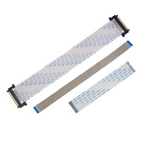 LVDS FFC Flachkabel mit Seitenverriegelung Vergoldeter Kontakt Flexibles Bildschirm-Flachbandkabel für LCD-TV Notebook-Display Industrie
