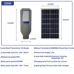 Waterproof <strong>Soler</strong> Energy <strong>Power</strong> <strong>Light</strong> Panel 80W 300W 500W 1000W Solar <strong>Lights</strong> Outdoor Led Solar Street <strong>Light</strong> - Product Image 4