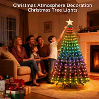 Lumières d'Halloween, lampe de mariage, décorations de Noël commerciales, lumières LED pour arbre, IP65 4.5V RGBIC