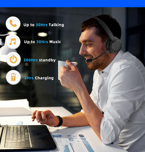Tai Nghe Không Dây Mono Truckers 99% ENC Khử Tiếng Ồn Trung Tâm Cuộc Gọi Văn Phòng Tai Nghe Bt V5.2 Có Micrô - Product Image 3