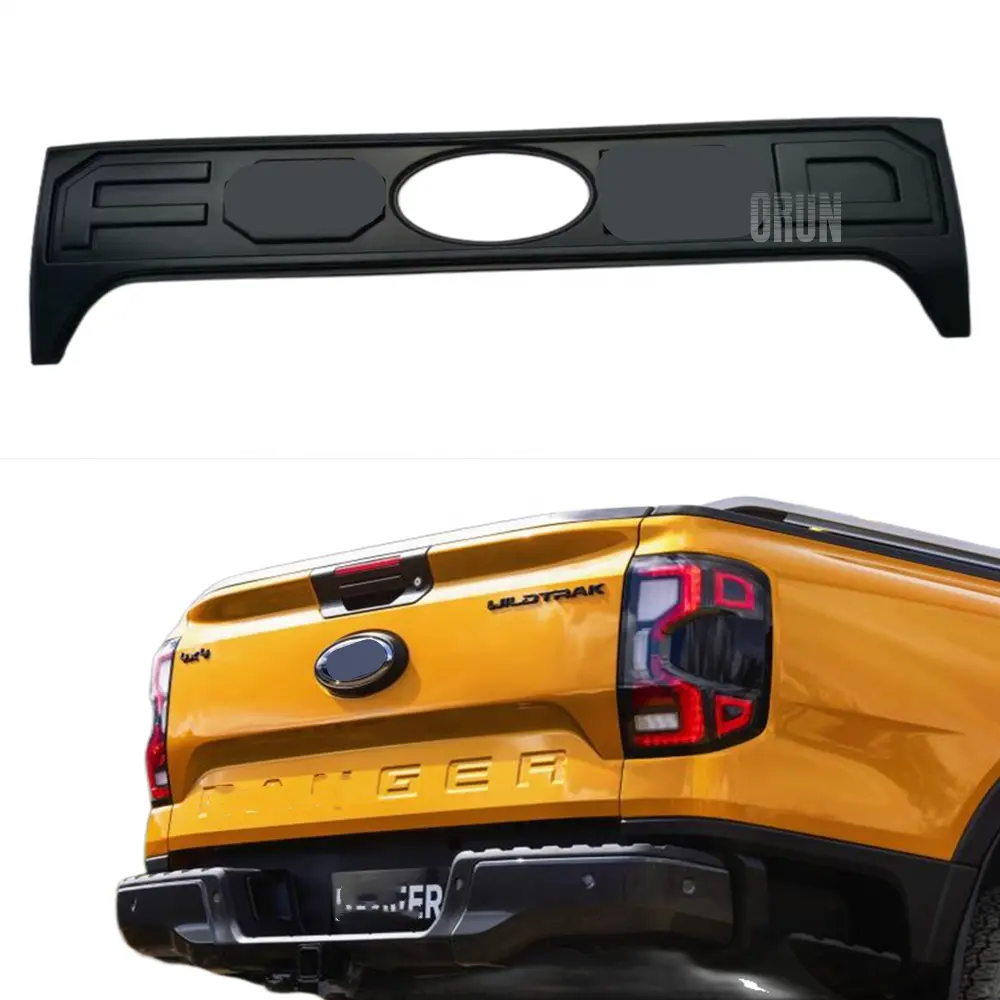 4x4 NEW ABS tailgate cladding for RANGER Wildtrak 2022 2023 rear door cover