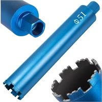 Tige diamantée segmentée 1-1/4-7 Turbo 450 mm en acier de précision pour le forage de puits et la découpe de béton dans la rénovation de bâtiments
