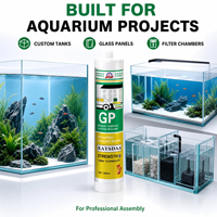 KAYSDAA Mastic silicone professionnel haute résistance pour aquarium, adhésif étanche puissant pour la construction de bacs à poissons et le collage de verre