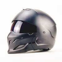 Casque de Moto Racing Rétro Deux-en-Un Certifié DOT avec Accessoires Cascos Para Moto Casque Capacete en ABS