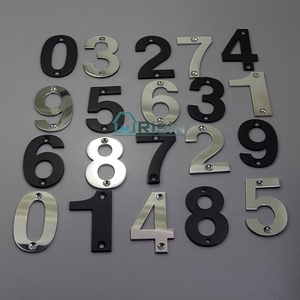 0-9 מצופה כרום נירוסטה דלת מספר סימן - Product Image 4