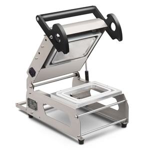 Scelleuse manuelle de plateaux de table pour emballage alimentaire, compatible avec les plateaux en plastique, papier, film laminé biodégradable et pâte à papier personnalisables - Product Image 6