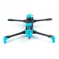 Nouveau drone pliable FPV de 5 pouces avec cadre en fibre de carbone et matériau PC de remplacement pour la prise de vue extérieure et l'utilisation RC V2