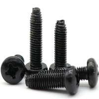 Acier au carbone haute résistance ASTM A325 GR A B C B7 B8 B8M oxyde noir vis à tête cylindrique à empreinte cruciforme vis à roulement DIN7500 CE