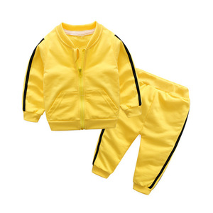 Custom Bulk Loose Pants Infant Boys <b>Kids</b> Zipper Children School Tracksuits Jacket Toddler Sportswear Cotton Plain Sets Tracksuit - Product Image 2