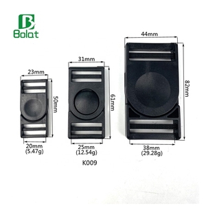 Hebillas de Liberación Lateral de Plástico POM, Resistentes, Seguras y de Lujo, con Cabezal Giratorio, para Correas de Mochila, 20mm, 25mm, 38mm - Product Image 2