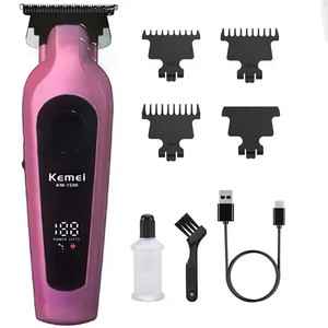KM 1590, recortadora de barba profesional, corte de pelo de peluquero, maquinilla de afeitar eléctrica <span class=keywords><strong>para</strong></span> hombres, Kit de aseo, corte de pelo de peluquero, afeitado - Product Image 2
