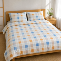Tissu en coton à carreaux gingham bleu clair et blanc, motif à petits carreaux pour chemises, robes, textiles de maison, serviettes, quilting, couture