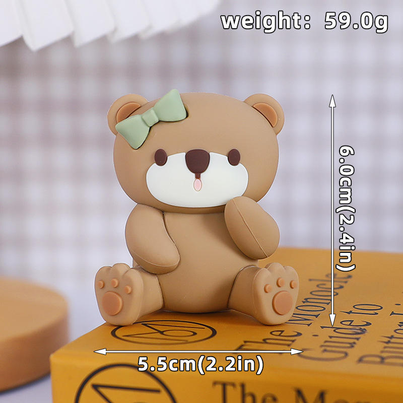 กาวนุ่ม - หมีสีเขียวปิดหน้า (ราคาขายปลีก 7.6 หยวน)