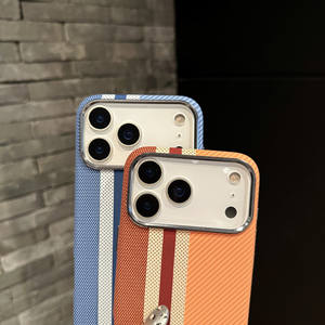 Funda para iPhone 17 Pro Max, de alta gama, tricolor, de Kevlar, magnética, con cobertura total y anticaídas. - Product Image 1