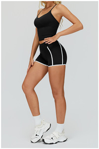 Conjuntos de Ropa Deportiva <span class=keywords><strong>para</strong></span> <span class=keywords><strong>Yoga</strong></span>, Top Cruzado, Sujetador Deportivo, Leggings y Pantalones Cortos de Secado Rápido <span class=keywords><strong>para</strong></span> <span class=keywords><strong>Principiantes</strong></span> - Product Image 5