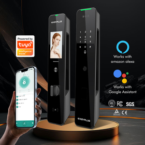 3D riconoscimento facciale Inteligente videochiamata Tuya blocco automatico della porta con impronta digitale intelligente della fotocamera <span class=keywords><strong>serratura</strong></span> della porta con impronta del palmare - Product Image 1