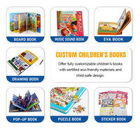 Livre d'histoires pour enfants en 3D personnalisé en usine avec reliure parfaite, couverture rigide, impression et conception de coloriage personnalisées