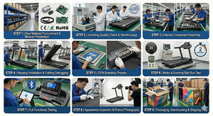 הליכון לשימוש ביתי דגם חנות דגל קטנה, הליכה שקטה, מתקפלת, שטוחה, עם בלימת זעזועים, לשימוש ביתי. - Product Image 3