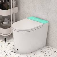 Nouveau design Bidet électronique automatique allongé à chasse d'eau électrique Wc en céramique en forme de U monté au sol Toilette intelligente intelligente