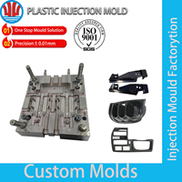 Piezas de Plástico para Interiores de Automóviles de Alta Gama, Molde de Inyección de Precisión IATF 16949, Acero Duradero P20/S136H, Moldeo de Plástico Reciclado