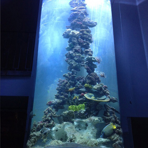 Approvisionnement d'usine en gros <span class=keywords><strong>pas</strong></span> <span class=keywords><strong>cher</strong></span> grands nouveaux matériaux décoration de réservoir d'<span class=keywords><strong>aquarium</strong></span> cylindrique - Product Image 1
