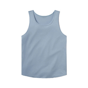 Camiseta sin Mangas Casual de Algodón para Hombre, Cuello Redondo, Transpirable, de Secado Rápido, Ropa de Verano Ligera y Cómoda, Corte Regular - Product Image 1