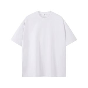 T-shirt in cotone pesante rosa a maniche corte per uomo e donna, modello estivo oversize coordinato per coppie - Product Image 2