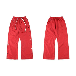 <span class=keywords><strong>Pantaloni</strong></span> Casual da Uomo di Alta Qualità con Logo Personalizzato, <span class=keywords><strong>Bottoni</strong></span> <span class=keywords><strong>Laterali</strong></span> a Pressione, Vestibilità Larga e Dritta, con Coulisse, Stile Streetwear di Tendenza - Product Image 5