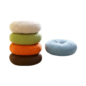 Cojín Lumbar de Meditación de Lino No Tóxico y Cojín de Asiento Grueso y Sólido con Relleno de Algodón Perla para Yoga, Sala de Estar, Sofá, Balcón - Product Image 4