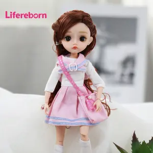 Liferborn 30厘米可移动关节乙烯基娃娃玩具可爱公主娃娃时尚礼品装饰瓷娃娃