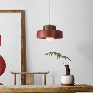 Lampe suspendue rétro minimaliste nordique, style japonais Wabi-Sabi, lampe décorative haut de gamme pour salle à manger et chambre à coucher - Product Image 1