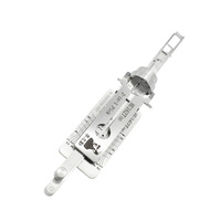 LISHI 2016 HU162T(9) Décodeur et crochetage 2-en-1 pour cylindre de serrure en acier inoxydable – Nouvel ensemble d'outils professionnels pour serrurier automobile
