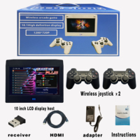 Console de Jeu Rétro Portable Mini 10 Pouces 26800-en-1 4K avec Prise EU, Prise en Charge Sans Fil 2.4GHz et Multilingue