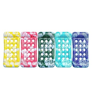 Inflatable Floating Raft 18-Hole <b>Leaf</b> Design PVC Pool Lounge Chair Water Float Single Size - Product Image 1