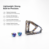 Ujung Rem Ringan Titanium CNC Machined 45mm untuk Motor Trail KTM, Dilengkapi Layanan Pemotongan/Pengelasan/Pembengkokan