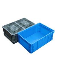 Boîte de retournement en plastique épaissi, rectangulaire, grande corbeille alimentaire avec couvercle, boîte de rangement, logistique de poissons et de tortues, rangement en plastique