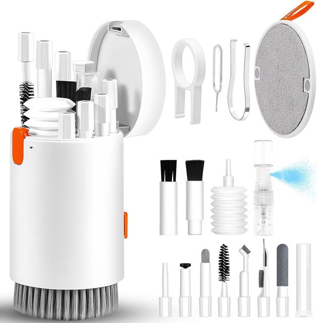 Earbud  Brush Cleaning Spray for Phone 20-in-1 Electronic Device Clean Tool for Camera PC Monitor TV Tablet Car Screens
