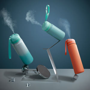 Everich çift duvar paslanmaz çelik termos geniş ağız yalıtımlı su şişeleri sprey nemlendirici - Product Image 1