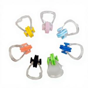 Dustproof and <b>Waterproof</b> Soft <b>Silicone</b> Earplug & Nose Clip Set Soundproof Universal Swimming Gear with Rope Conveniently Boxed - Product Image 1