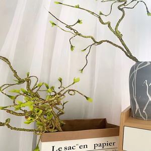 Planta Artificial Decorativa para Hogar y Jardín, Rama de Árbol Artificial de 100 cm, Plástico Verde, Venta al Por Mayor 2025 - Product Image 4