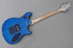 Flyoung Linkshänder E-Gitarre Blau mit Chrom Floyd Rose Brücke Musikinstrument - Product Image 5