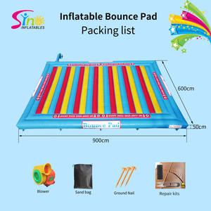 แผ่นรองกระโดดเ<span class=keywords><strong>ป</strong></span>่าลมขนาดใหญ่ 30'x20' <span class=keywords><strong>สำหรับ</strong></span>ยิม ฟิตเนส เสื่อฝึกซ้อม ออกกำลังกายกลางแจ้ง บ้านลม<span class=keywords><strong>สำหรับ</strong></span><span class=keywords><strong>เด็ก</strong></span> งานปาร์ตี้ - Product Image 6