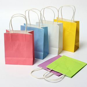 Wholesale Custom Printing logo Recyclable Fancy Shopping Gift Bookstore Packaging Craft Paper Bag with Handle - Product Image 4